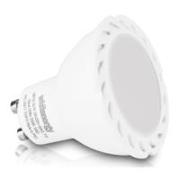 lamptiras whitenergy led gu10 cob 7w 230v milky mr16 photo