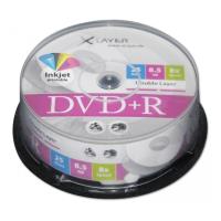xlayer dvd r dual layer 85gb 8x inkjet white printable full surface cakebox 25pcs photo