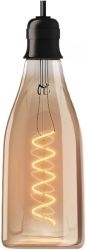 lamptiras xanlite led filament spiral bottle deco amber photo