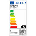 lampa led g125 filament decor 5w e27 2000k 220 240v dimmable gold extra photo 1