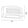 eurolamp aplika toixoy lm04 obal e27 max 10w led 220x99x100 ip54 leyki pro 145 20233 extra photo 1