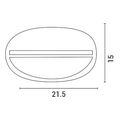 eurolamp aplika toixoy obal aloyminioy gkpi me kalyptro 147 55068 extra photo 1