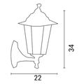 eurolamp aplika toixoy aloyminioy exagoni mpronze pros ta pano e27 154 55123 extra photo 1