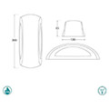eurolamp fumagalli francy op aplika toixoy leyki opal e27 300x130mm 145 26177 extra photo 3