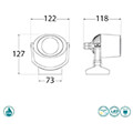 eurolamp fumagalli minitommy el spike mayros me karf 35w gu10 310x122x135mm 2cct 145 26106 extra photo 2