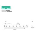 geyer tainia led premium 72w 12v 3000k 800ml ip33 5m extra photo 1