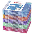 hama 51666 slim cd jewel case pack of 25 coloured extra photo 2