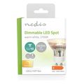 nedis lbgu10p164 led bulb gu10 spot 45w 345lm 2700k warm white extra photo 2