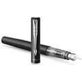 pena parker vector xl metallic black cc fountain pen m extra photo 1