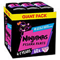 panes brakaki pampers ninjamas 4 7y 60tmx girl extra photo 1