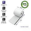 qoltec thermal roll 80 x 80 55g m2 10pcs bpa free extra photo 1