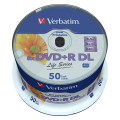 verbatim 97693 dvd r 85gb x8 dual layer print 50pcs extra photo 1