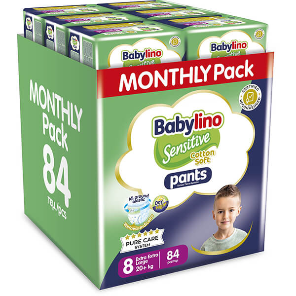Babylino Pants Unisex No8 20+kg/(6 X 14) 84 Tem - Πανες μωρου (ANA.PNS0375)