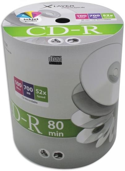Titan Duplication Grade White Inkjet Metalized Hub Printable 52X CD-R - View #6
