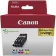 CANON  INKJET CLI-526 CMY 3 PACK CARTON PACK   OEM:4541B018