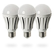 lamptiras crypto led bulb a60 85w 650lm warm white 3000k 80cri e27 220vac aluminum x 3 tem photo