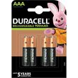 DURACELL RECHARGEABLE BATTERY R03 AAA 900MAH NIMH 4 PCS
