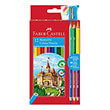 faber castell colour pencils castle 12 6 colours sharpener photo
