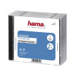 hama 44745 standard cd double jewel case pack of 5 transparent black photo