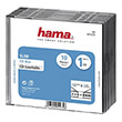 hama 51275 slim cd jewel case pack of 10 transparent black photo