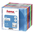 hama 51666 slim cd jewel case pack of 25 coloured photo
