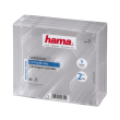 hama 44752 standard cd double jewel case transparent pcs photo