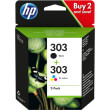 gnisio melani hewlett packard no 303 gia 6230 6232 7130 7134 bk c m y me oem 3ym92ae photo