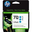 HP  INKJET NO.712 CYAN 3-PACK   OEM:3ED77A