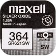 button cell battery silver maxell sr 621sw 364 ag1  photo