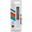 antallaktiko parker 2x set quinkflow basic ballpoint pen refill m black photo