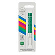 antallaktiko parker 2x set quinkflow basic ballpoint pen refill m green photo