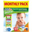 panes babylino sensitive monthly pack no4 10 15kg 184tem photo