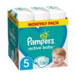 panes pampers active baby no5 11 16kg 150 tmx monthly pack photo