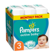 panes pampers active baby no3 6 10kg 208 tmx monthly pack photo