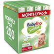 panes babylino sensitive cotton soft monthly pack no4 8 13kg 200tem photo