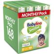 panes babylino sensitive cotton soft monthly pack no5 12 17kg 168tem photo