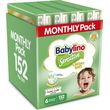 panes babylino sensitive cotton soft monthly pack no6 13 18kg 152tem photo