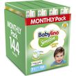 panes babylino sensitive cotton soft monthly pack no7 15 kg 144tem photo