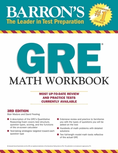 Barrons Gre Math Workbook 3rd Ed - Εκμαθηση ξενων γλωσσων (BKS.0624290)