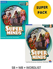 super minds 3 super pack students book workbook wordlist photo