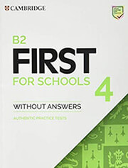 cambridge english first for schools 4 without answers photo