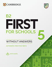 cambridge english first for schools 5 without answers photo