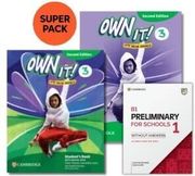 own it 3 super pack 2 students book workbook preliminary for schools 1 wordlist 2nd ed photo
