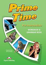 prime time pre intermediate workbook and grammar book photo
