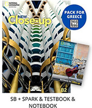 new close up b2 pack for greece students book spark testbook notebook photo