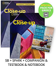 new close up a2 special pack for greece students book spark companion testbook notebook photo