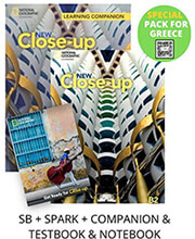 new close up b2 special pack for greece students book spark companion testbook notebook photo