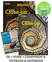 new close up b2 special pack for greece students book spark companion testbook notebook photo