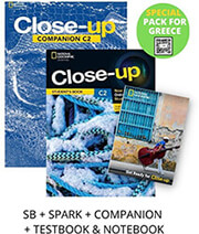 close up c2 special pack for greece students book spark companion testbook notebook photo