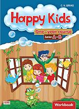 happy kids junior a b workbook words and grammar students book photo